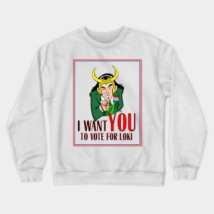 Vote for Loki Crewneck Sweatshirt